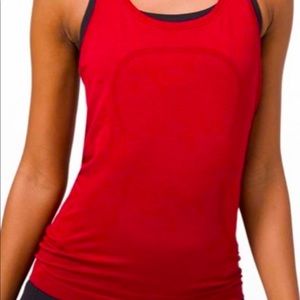 Lululemon swiftly tech racer back tank top red